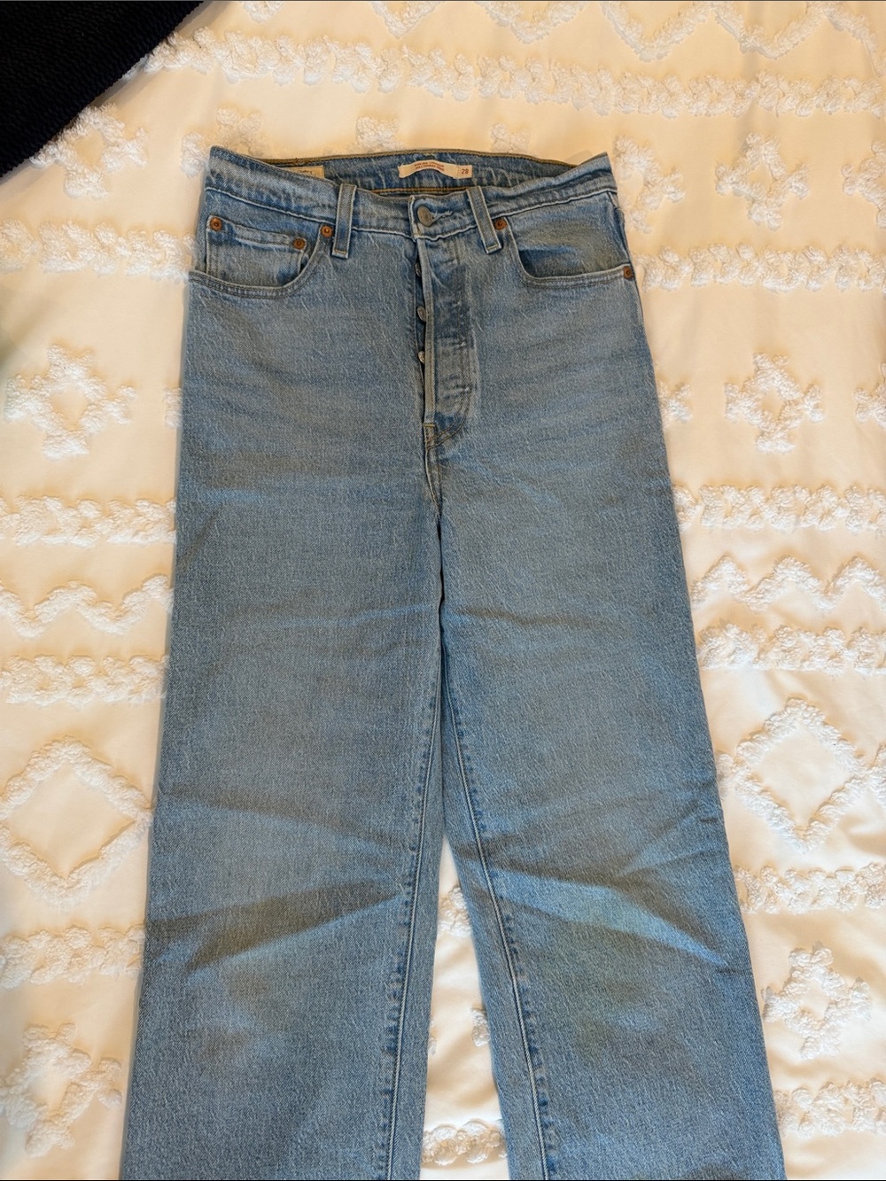 Levi's Light Blue Straight Leg Jeans